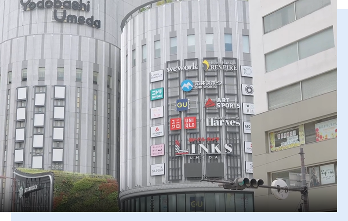 大阪リップアートメイクに特化したパールホワイトニング歯科 梅田院の外観