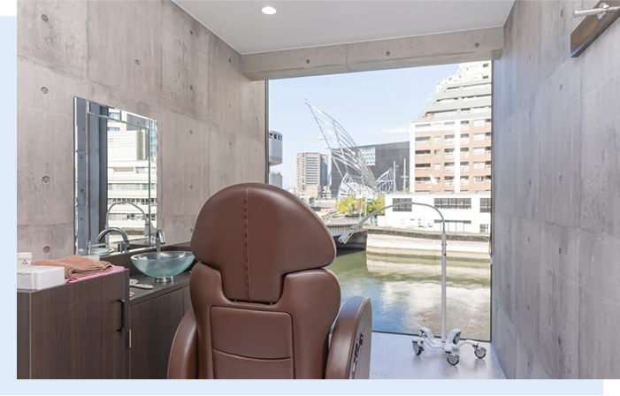 大阪リップアートメイクを安心して受けられるパールホワイトニング歯科の院内環境